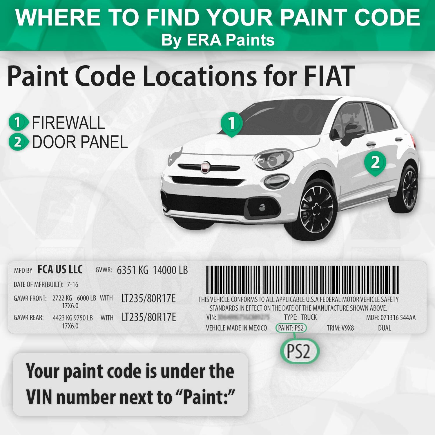 FIAT 994A – Blu Jeans Metallic OEM Match Touch Up Paint Kits