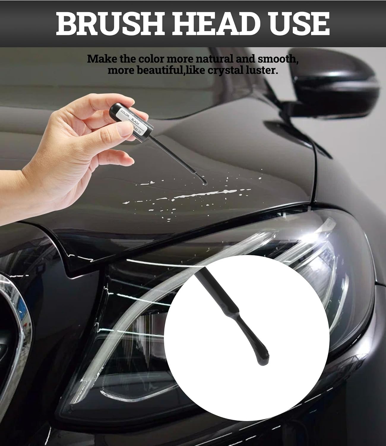 Fast-Drying Black Car Touch Up Paint Pen for Effortless Scratch Repair