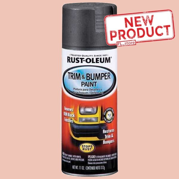 Black Truck Car Bumper Trim Spray Paint Exterior Interior Metal Trim Molding NEW