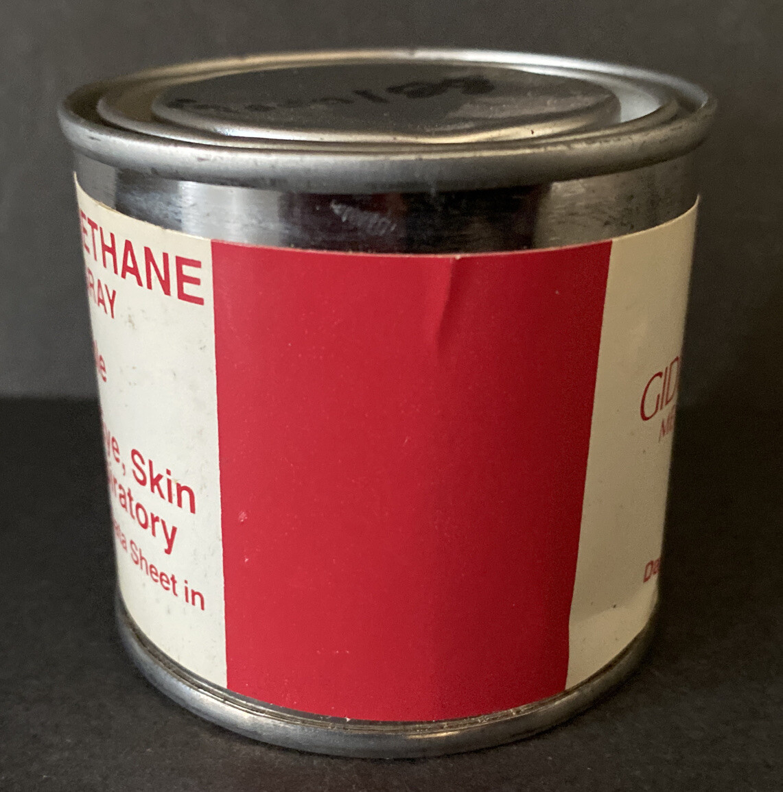 Giddings and Lewis Machine Tool Polyurethane Paint Charcoal Gray Can 4 oz New