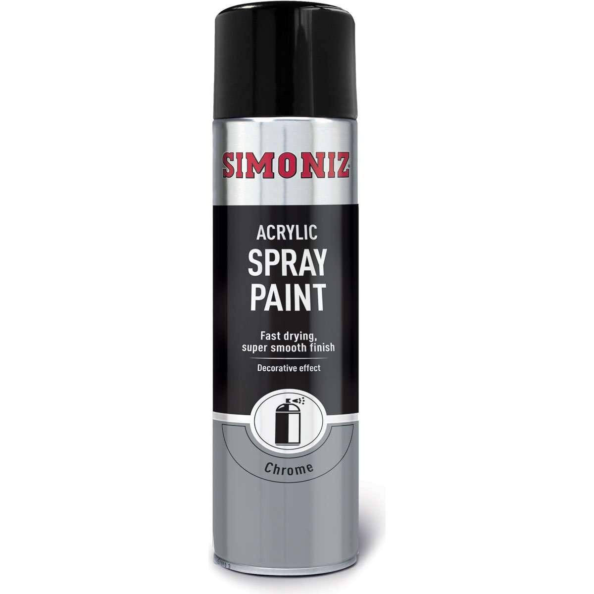 Simoniz Chrome Effect Acrylic Spray Paint Aerosol 500ml