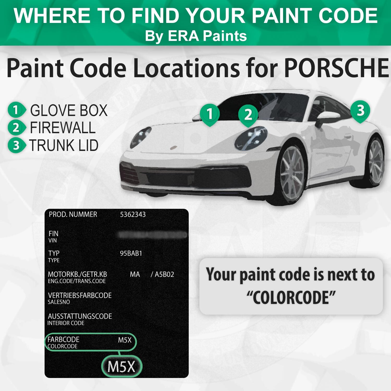 PORSCHE LA7W/8E – Crystal Silver Metallic OEM Match Touch Up Spray Paint Kits