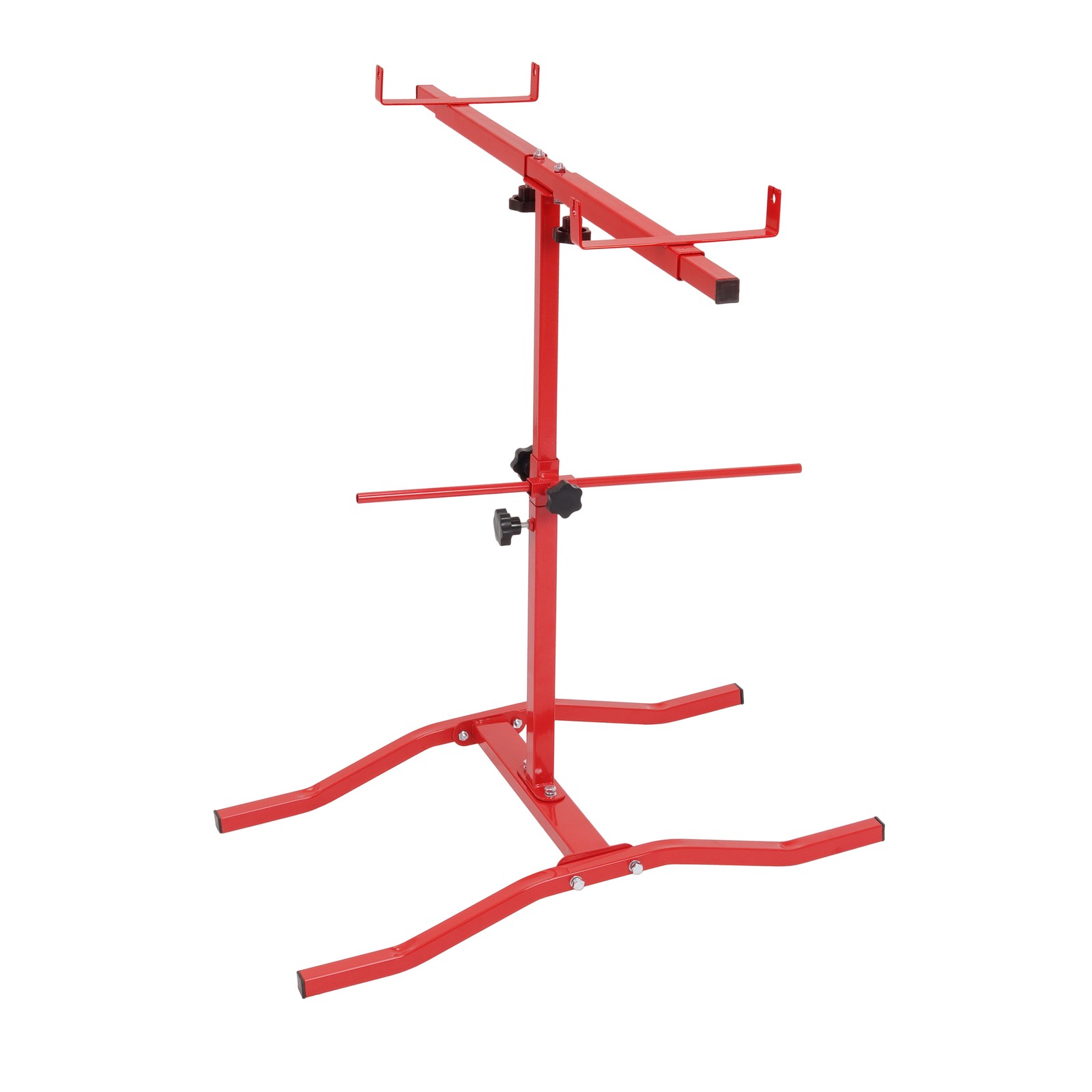 Auto Body Adjustable Paint Panel Stand Fender Bumper Steel Powder Coated Red