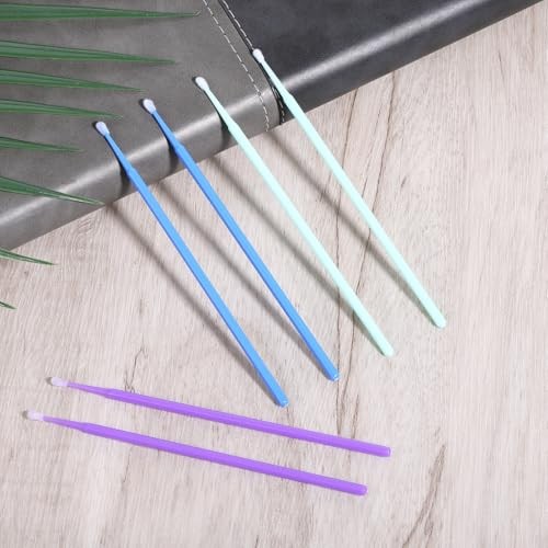 Microbrush for Touch Up Paint 300 Pcs Purple Blue Green Fine Tip brushes 1PK