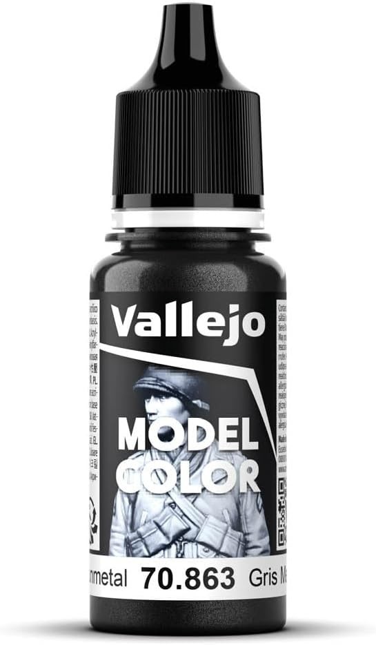 17ml Gunmetal Grey Acrylic Paint – Smooth, Opaque Finish for Miniatures & Models