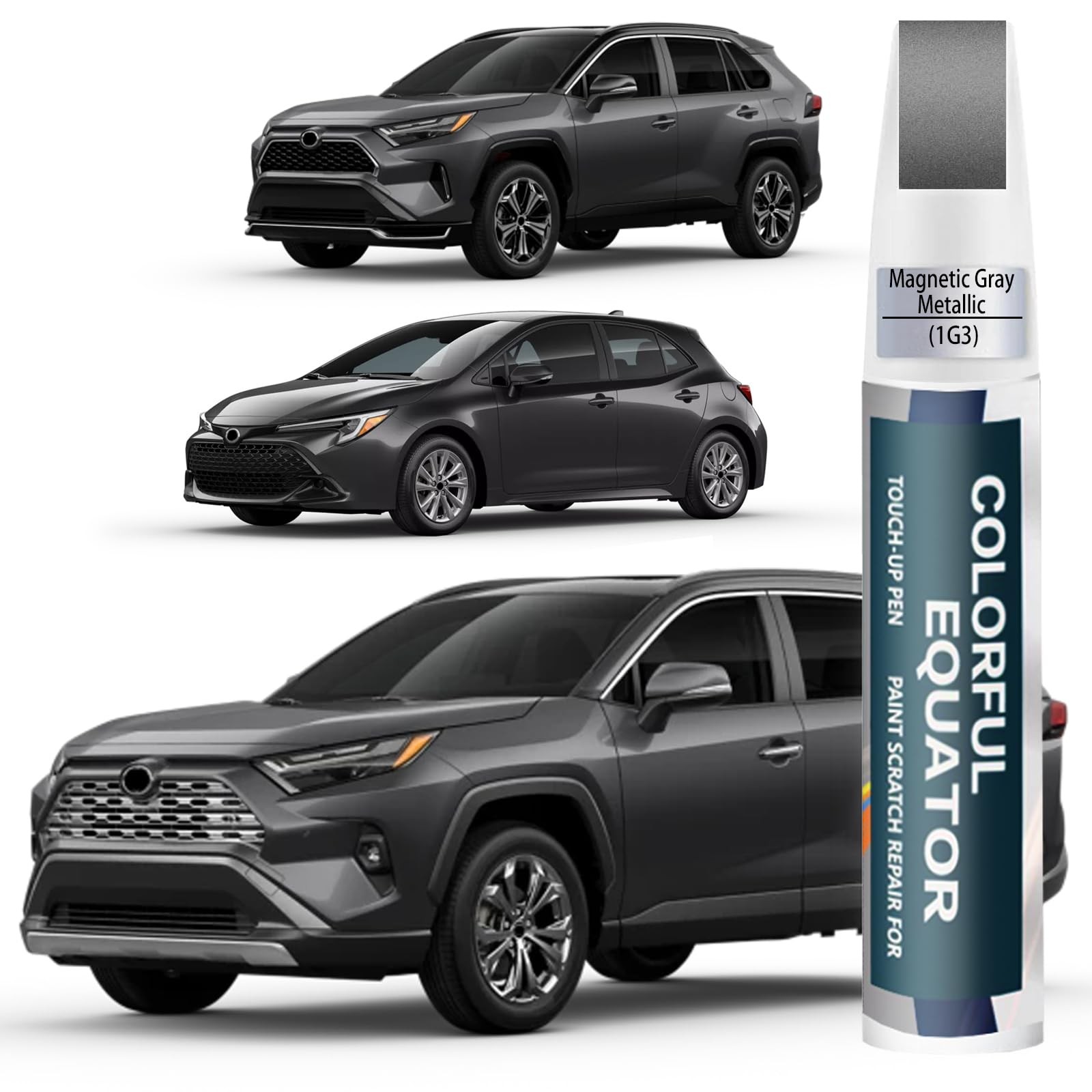 Touch Up Paint for Car Toyota Magnetic Gray Metallic 1G3 Scratch Repair Pen Kit
