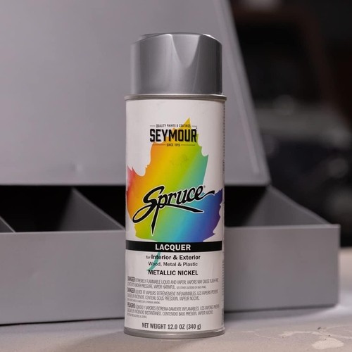 Seymour 98-24 Spruce Enamel Satin Black Spray Paint, 12 oz Aerosol Can