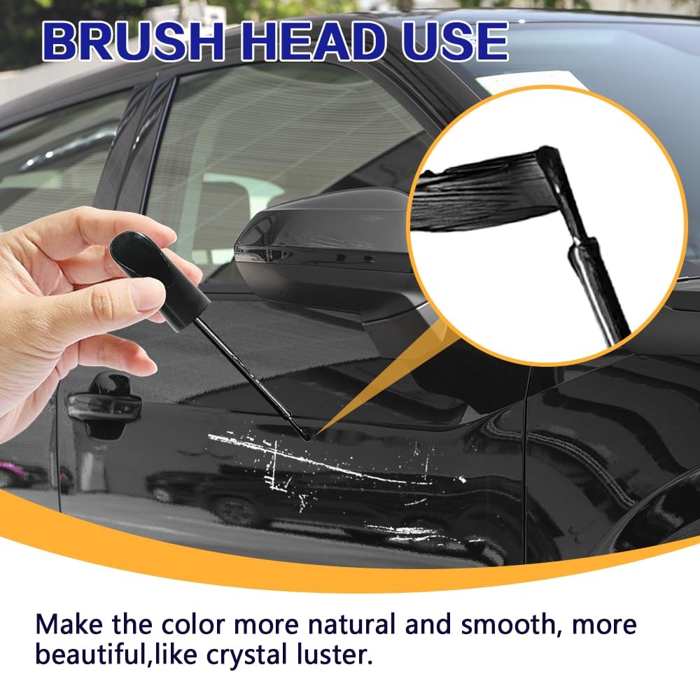 HEVLE Touch Up Paint for Cars, Car 0.04 Ounce (Pack of 1), Black