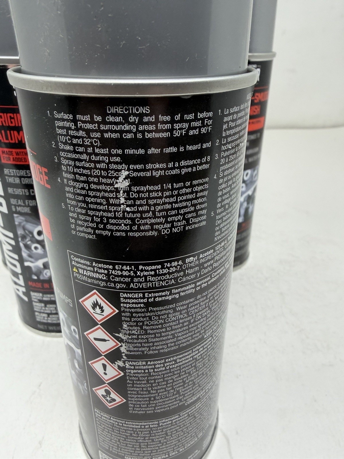 Seymour Alumi-Blast, Automotive Aluminum Spray Paint (12 oz) 6 Cans