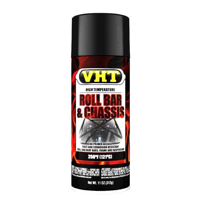 Satin Black Frame Chassis Spray Paint, Hard Surfaces Rust Salt Resistant Coating