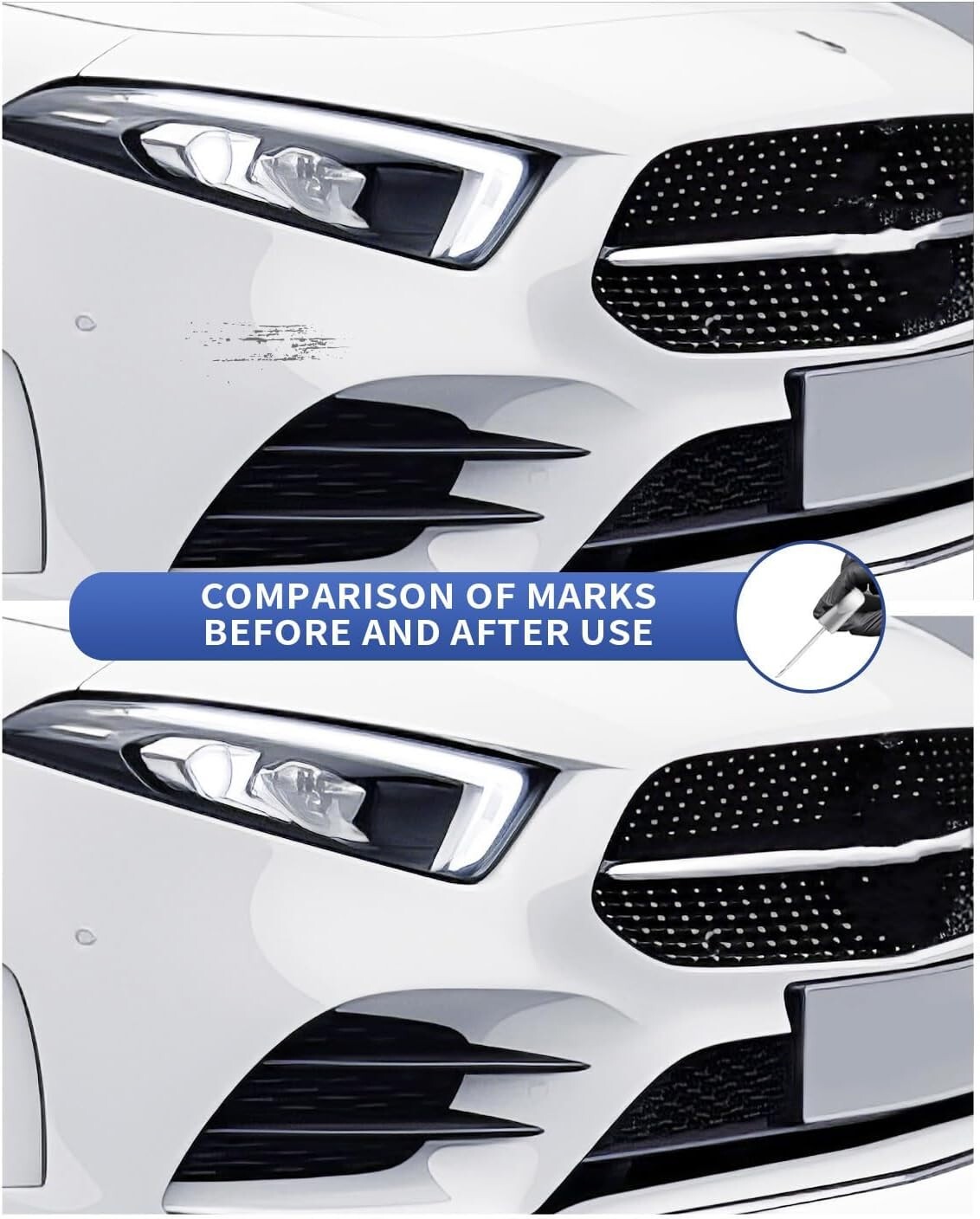149 9149 Mercedes Polar White Touch-Up Paint Kit for Chips & Scratches