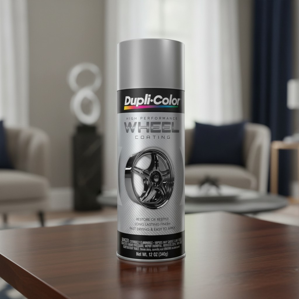 Durable Silver Wheel Coating Paint – 12 oz. Easy Application for Car Enthusiasts