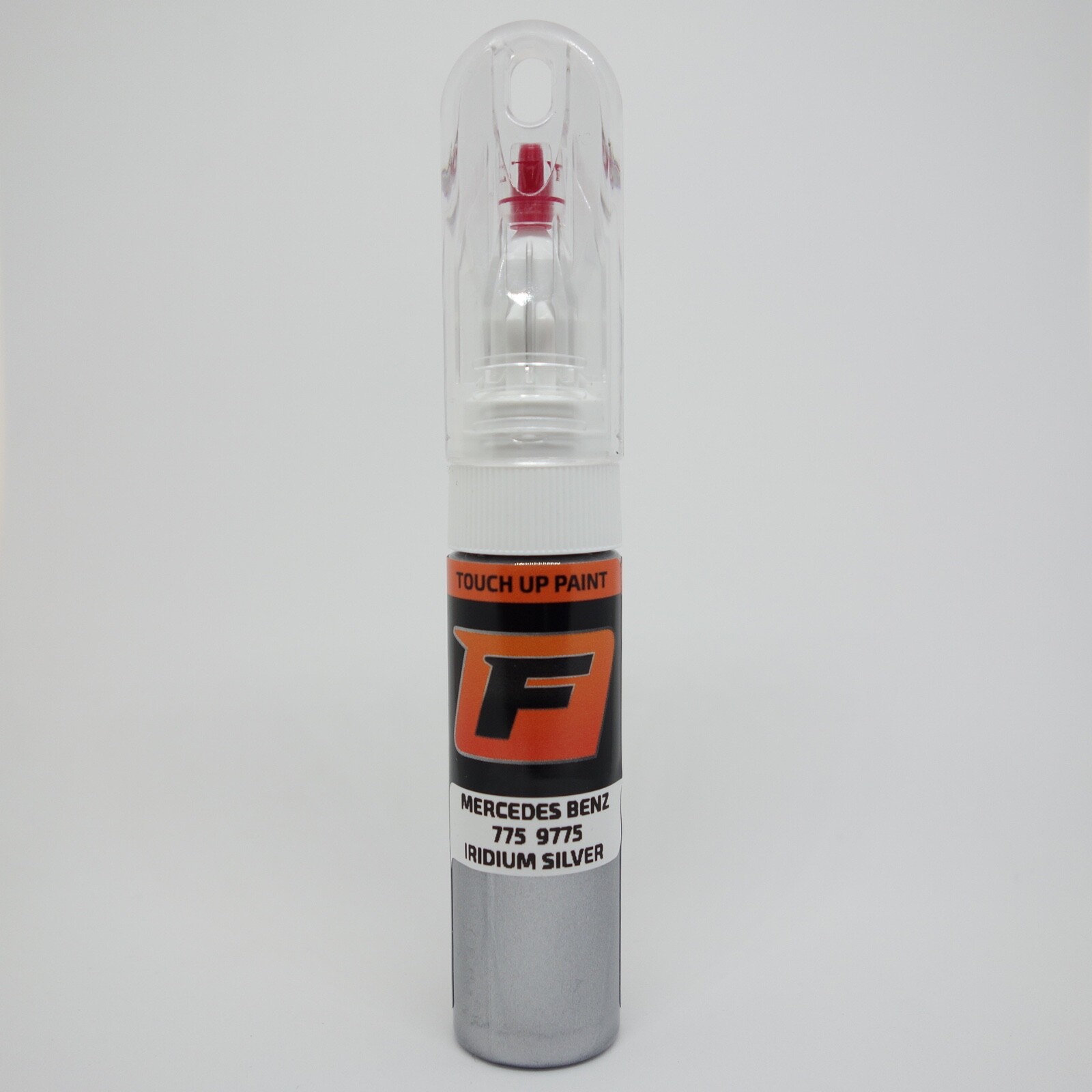 Car touch up paint for MERCEDES BENZ | 775 9775 | IRIDIUM SILVER | Pen Brush