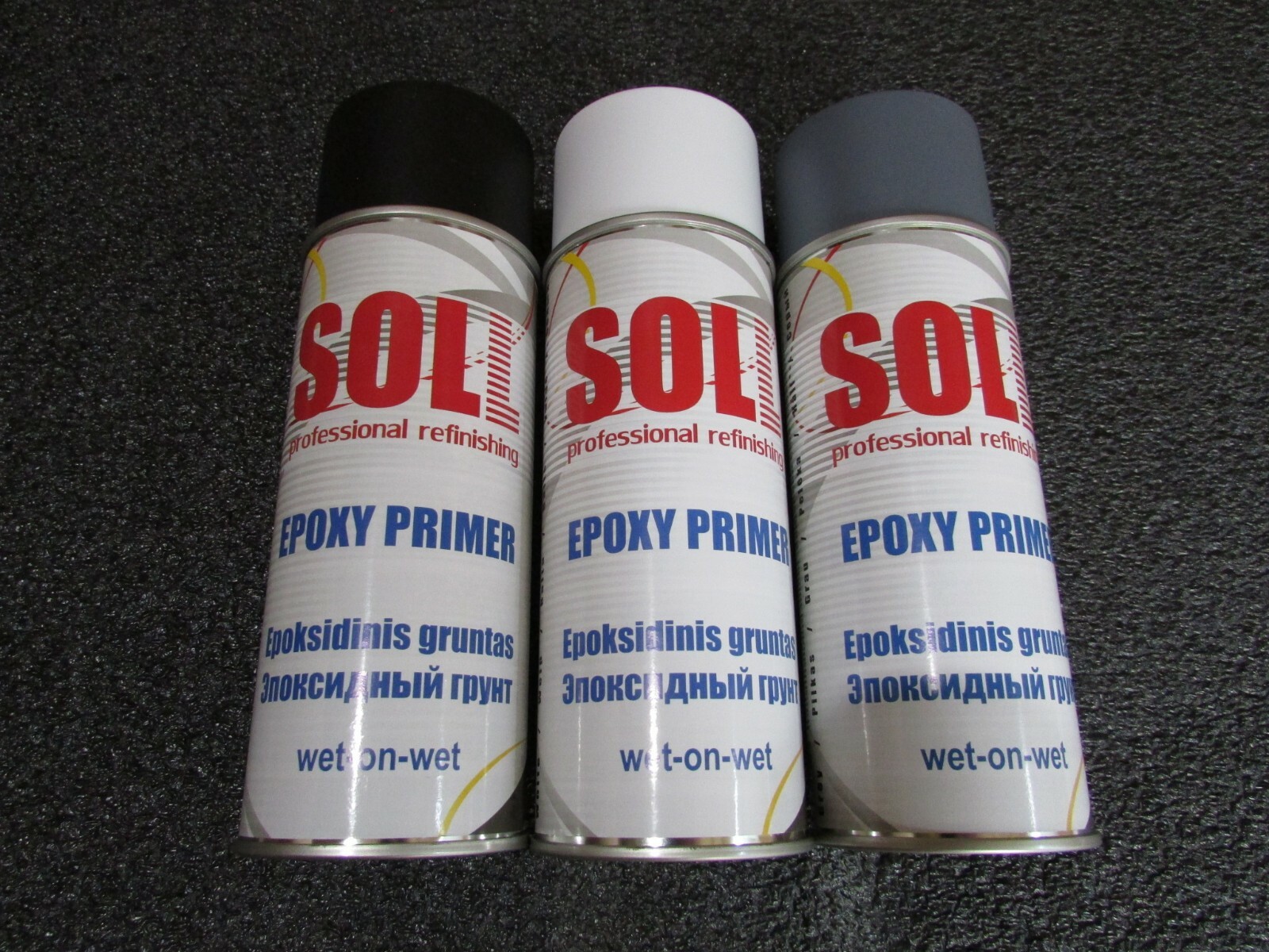 SOLL Spray Can Light Epoxy Primer White Black Gray 400ml
