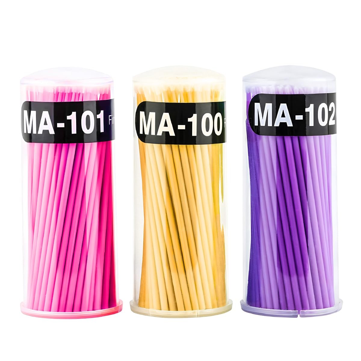 Repair Paint Brushes Micro Tip Applicator Yellow Pink Purple for Touch Up 3PK
