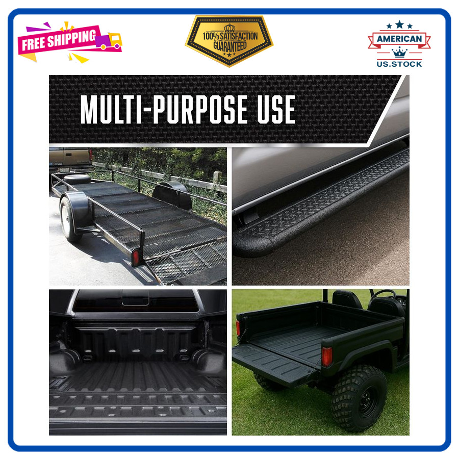Rust-Oleum Truck Bed Coating Spray – Black, Non-Skid, Stops Rust, 15oz, 6 Pack
