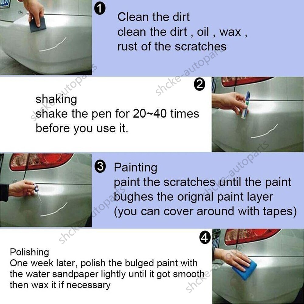 DIY Car Auto Clear Scratch Remover Touch Up Pens Auto Paint Repair Pen Brush USA