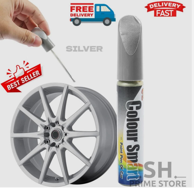 Wheel Repair Kit Silver Rim Touch Up Paint Car Wheel Paint Recover Scratch USA