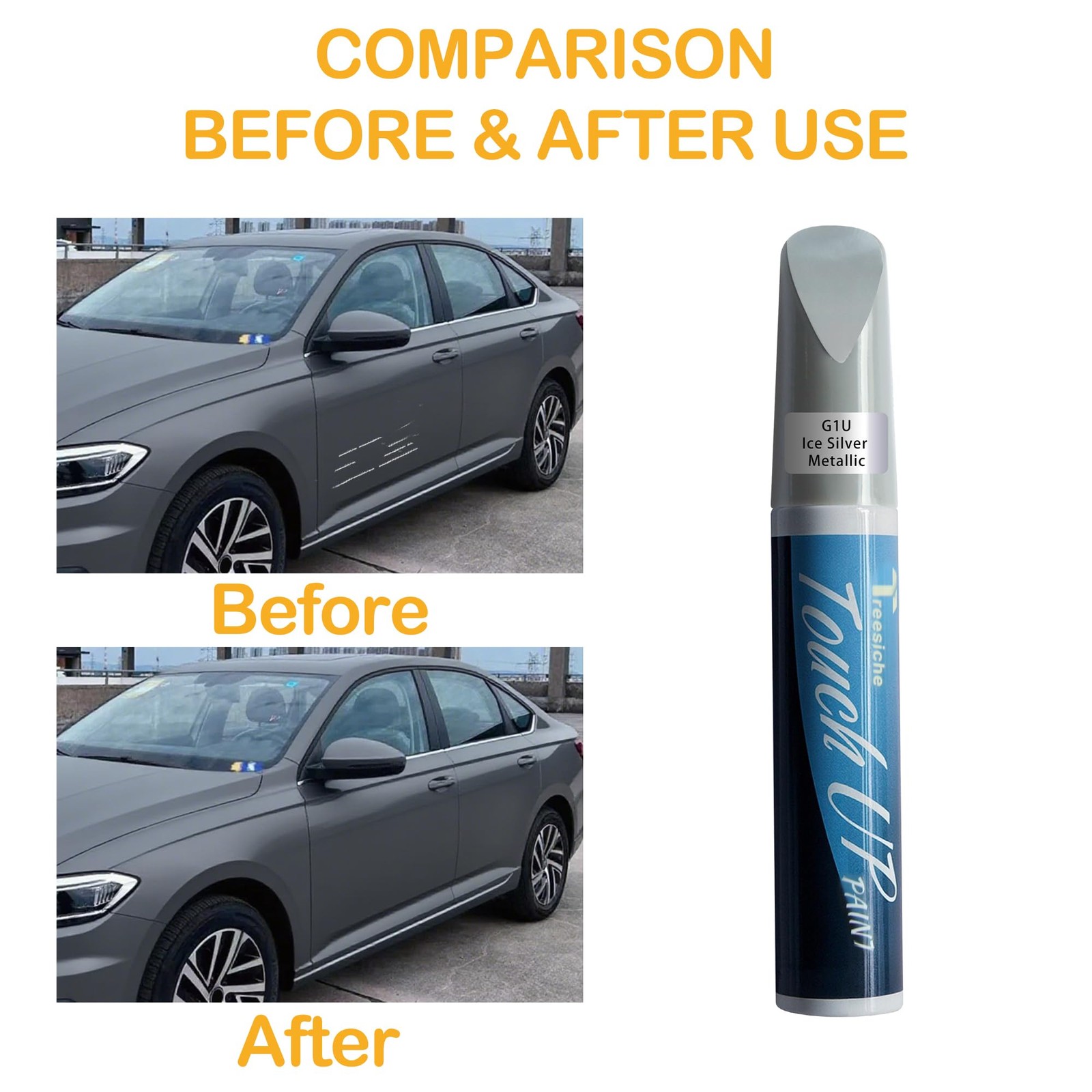 Touch Up Paint for Car Subaru Ice Silver Metallic G1U OEM Quality Scratch Pen