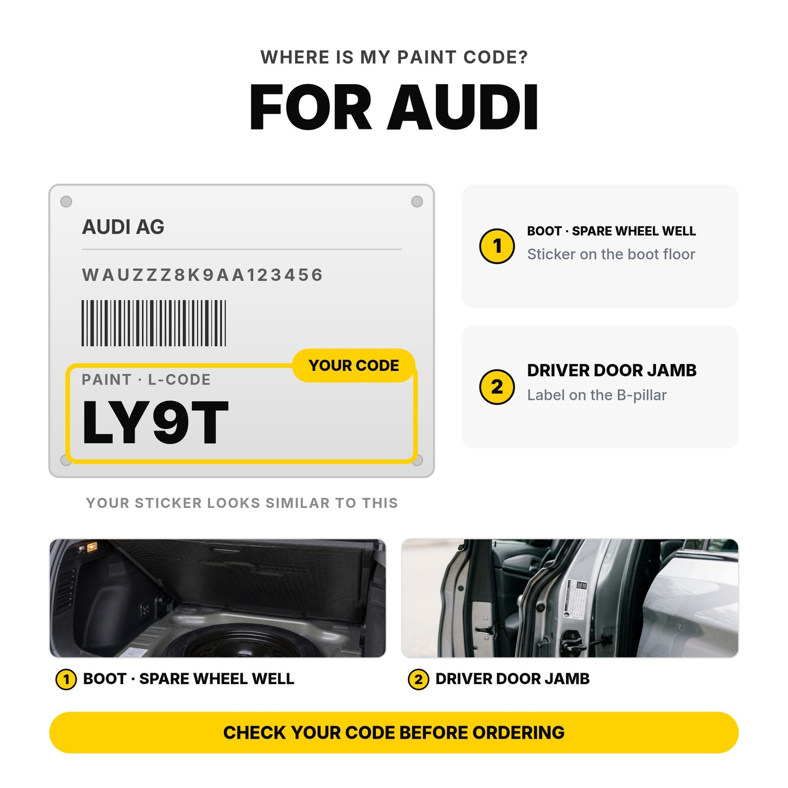 Touch Up Paint For Audi Y4Z Flamingo Full Kit Ute Body Touch Up Paint