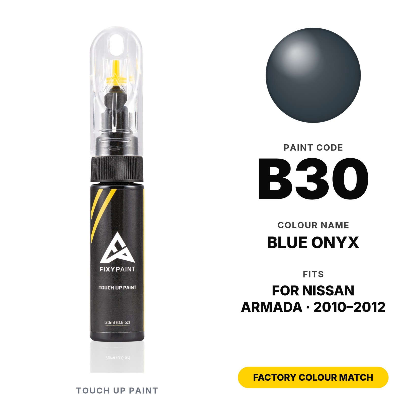 Touch Up Paint For Nissan B30 Blue Onyx Automotive OEM Color Match Touch Up Kit