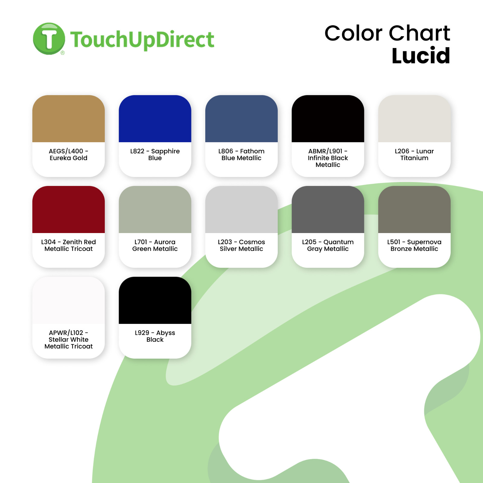 Lucid Touch Up Paint by TouchUpDirect – Brush or Spray Paint – Choose A Color