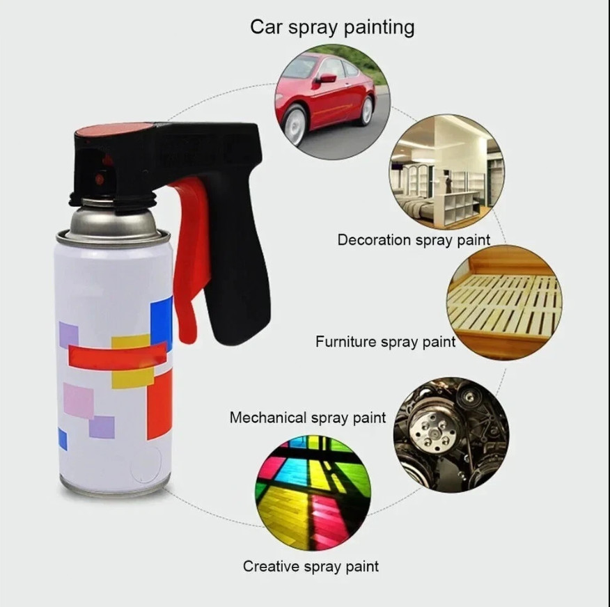 Universal Spray Can Gun Trigger Handle Pistol Grip for Aerosol Paint Cans UK