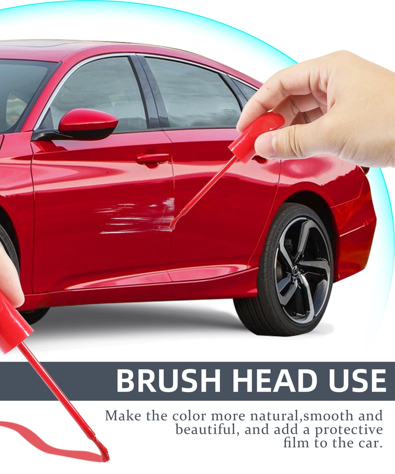 VARGTR Touch Up Paint Pen for Cars,Car Scratch 1 Ounce (Pack of 1), Red