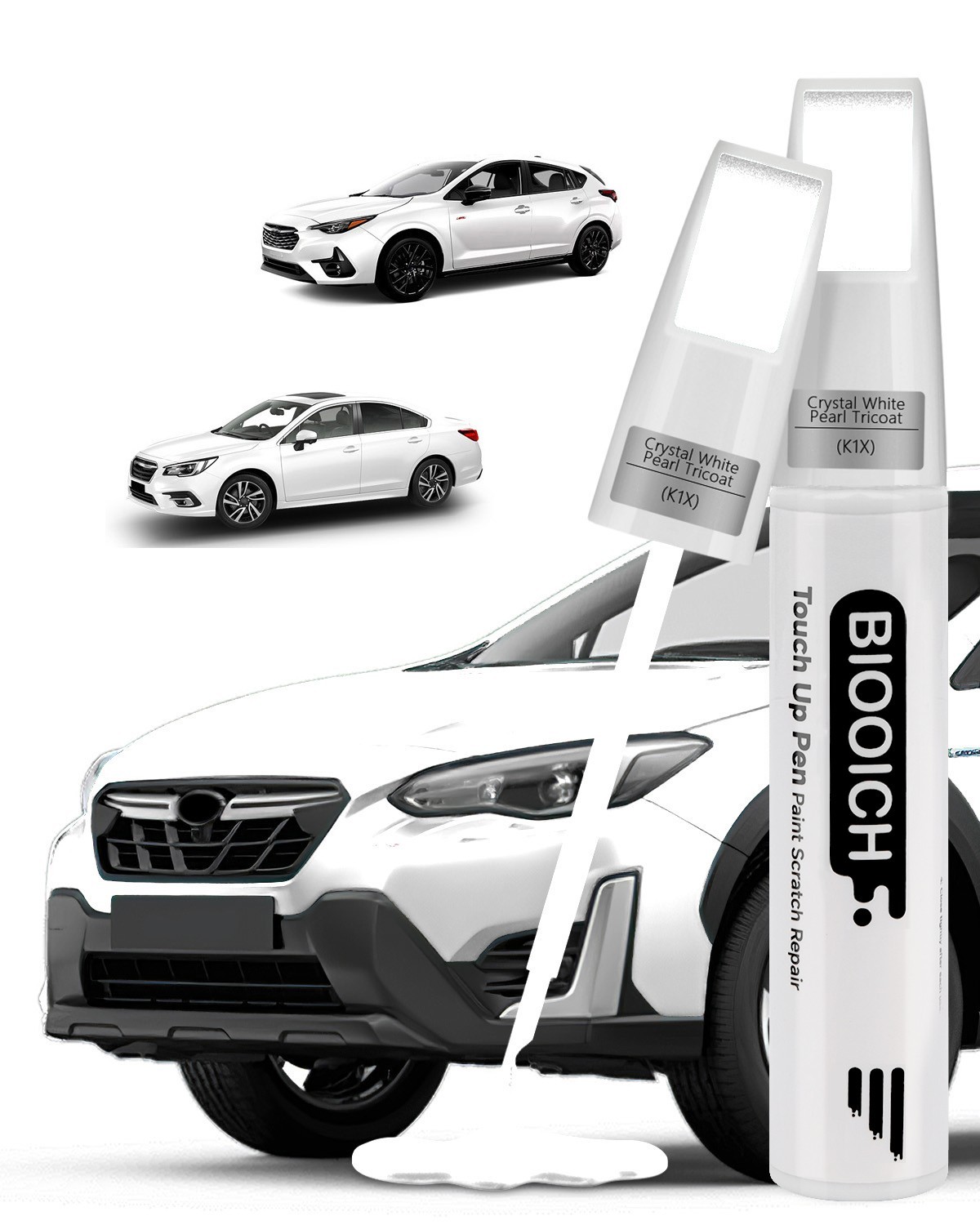 BIOOICH Touch Up Paint Pen for Subaru Repair Car Chip and Scratch Color Match