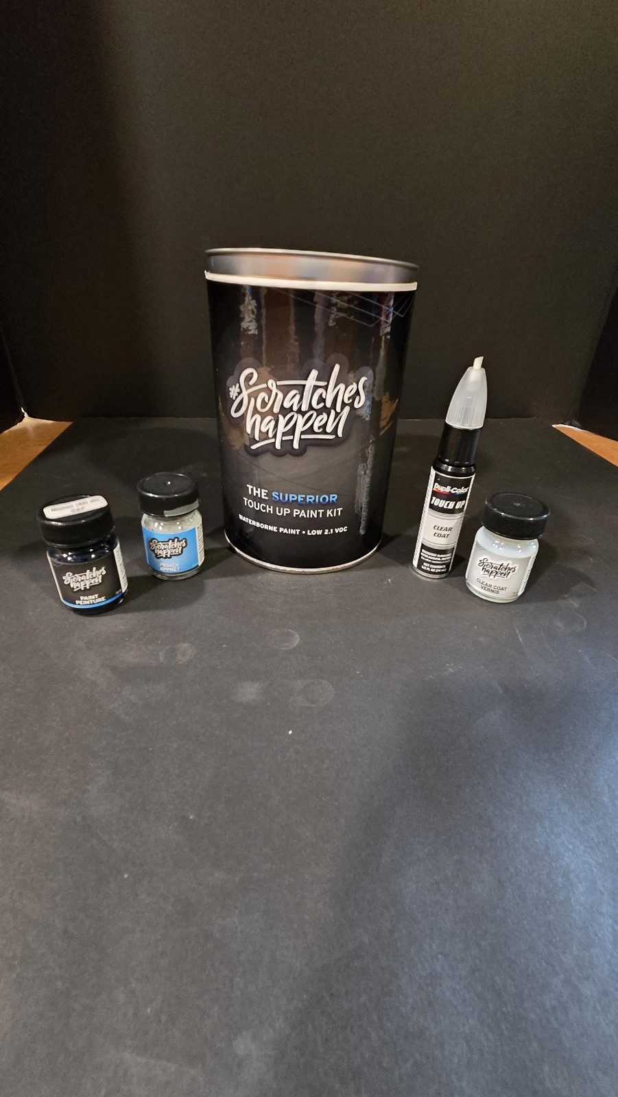 Scratches Happen Touch Up Paint Kit Nissan DAP Color Primer Clear Coat 15ml Set