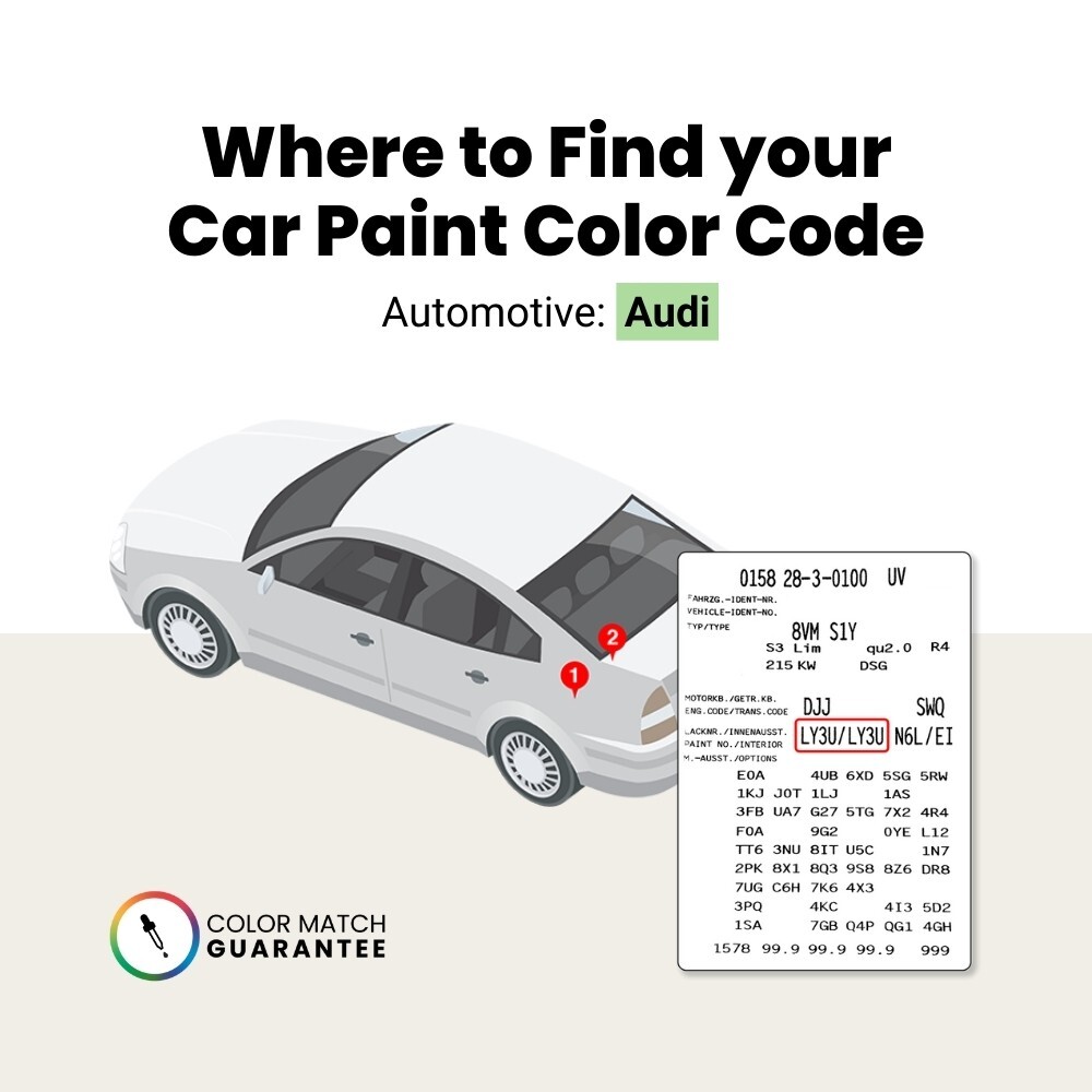 Audi Touch Up Paint by TouchUpDirect – Brush or Spray Paint – Choose A Color