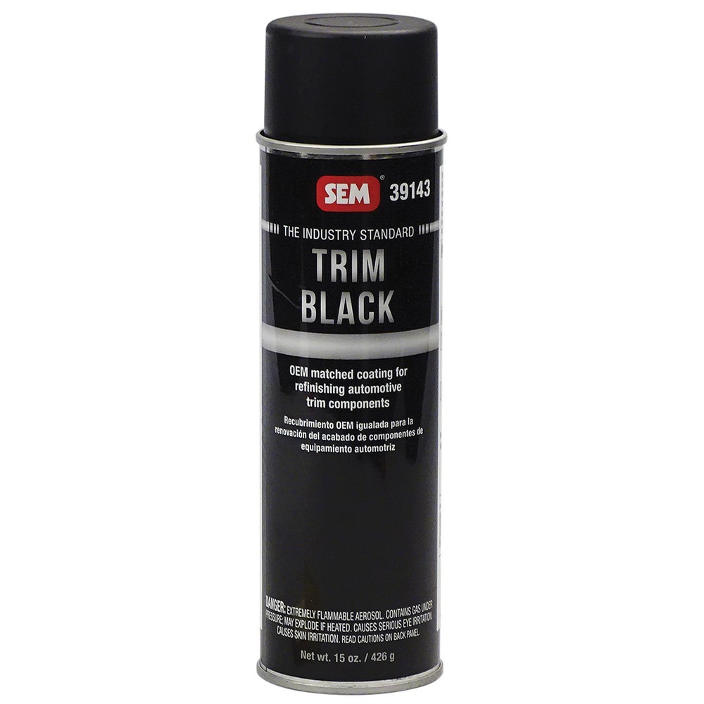 SEM Trim Black Paint, 15 oz Spray, Made in USA #SEM-39143