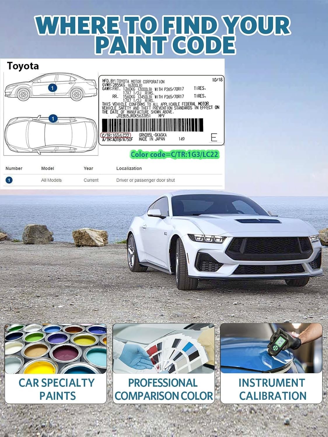 Toyota 218 Attitude Black Car Touch-Up Paint – Rust & Scratch Resistant Solution