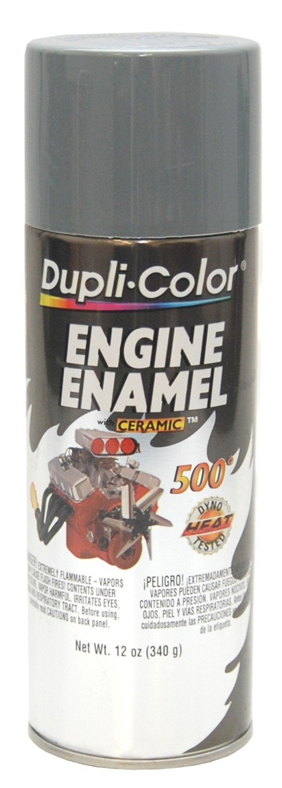 Dupli-Color DE1611 Engine Enamel Spray Paint with 12 Ounce (Pack of 1), Gray