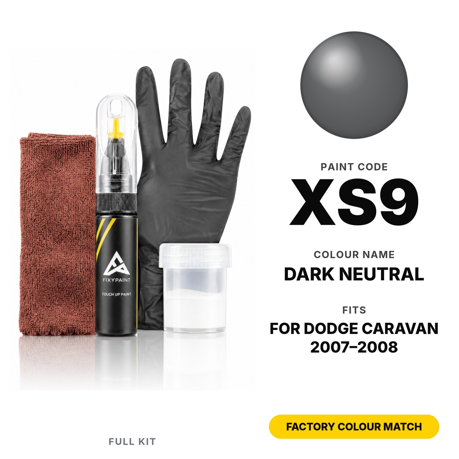 Touch Up Paint For Dodge Caravan XS9 Dark Neutral Full Kit Panel Touch Up