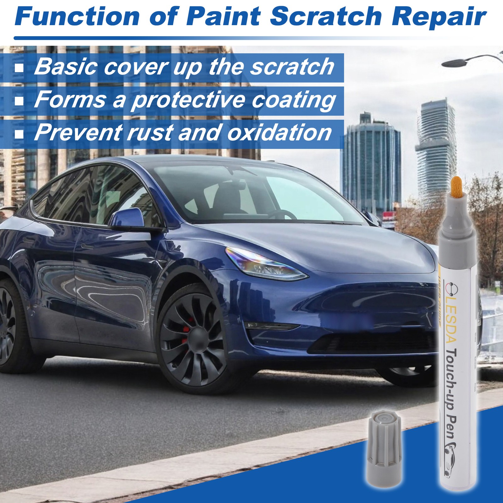 Pure Black Body Touch Up Paint Pen Car Scratch Remover 7 ml 1 pcs