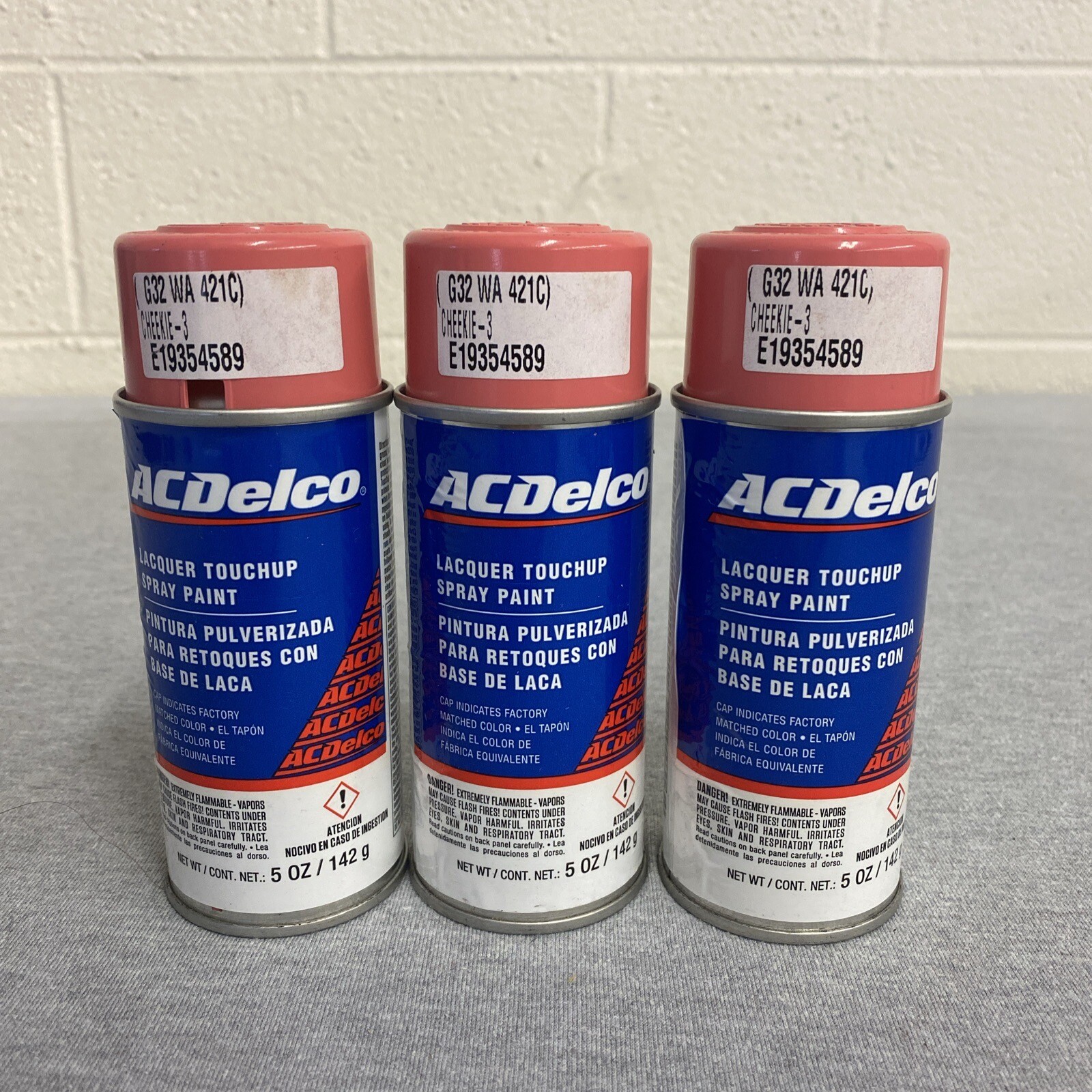 Ac Delco G32 WA 421C Cheekie-3 Lacquer Touchup Spray Paint 5oz (3 pack)