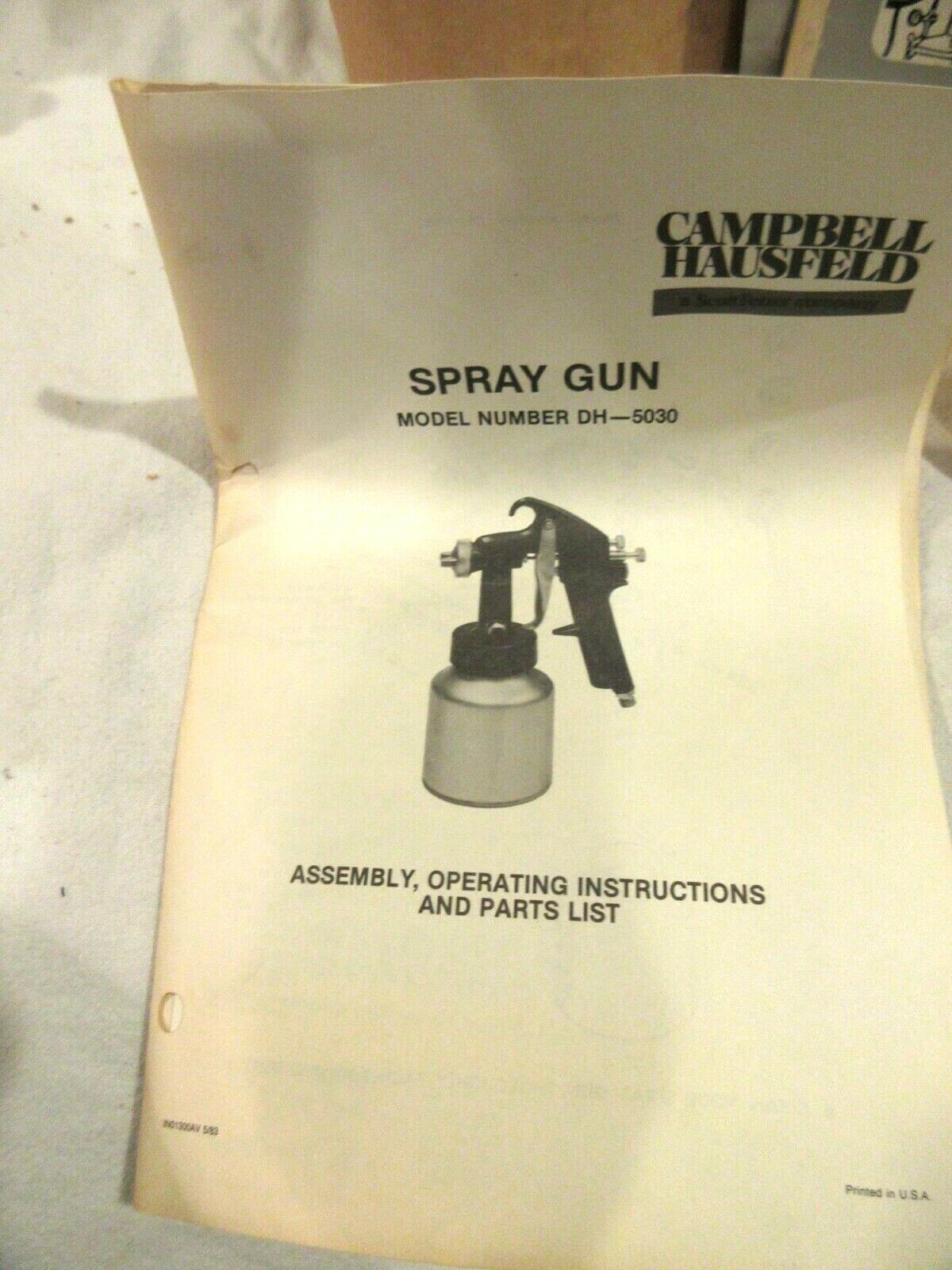 Campbell Hausfield Model DH-5030 Hi Performance Spray Gun New In box