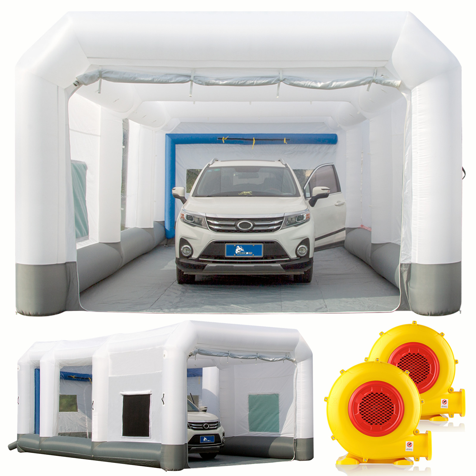 GORILLASPRO Inflatable Paint Booth with Blower Upgrade Air Filter System 7 Sizes