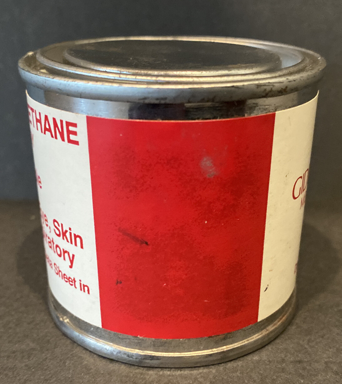 Giddings & Lewis Machine Tool Polyurethane Paint Light Gray Touch Up Can 4 oz