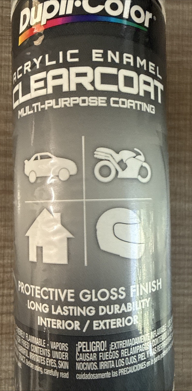 (Lot of 2) Dupli-Color DA1692 Crystal Clear Acrylic Enamel 12oz Aerosol Gloss