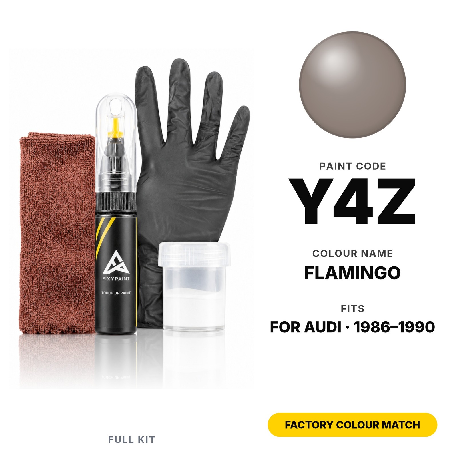Touch Up Paint For Audi Y4Z Flamingo Full Kit Ute Body Touch Up Paint