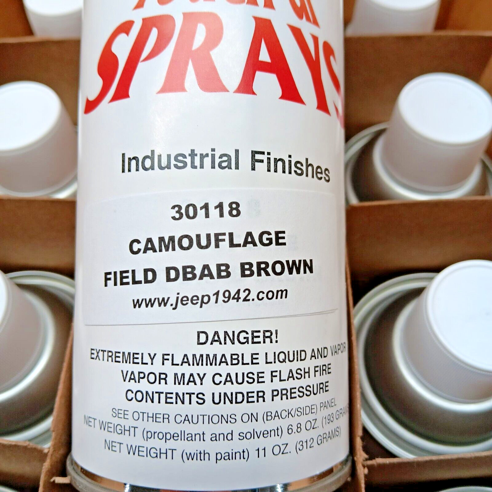Gillespie AR15 Spray Paint. 30118 Field Drab Brown. 4 Color Camo pattern.