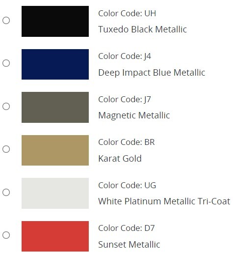 Genuine Ford OEM Touch-Up Paint – OEM Color and Quantity Selection