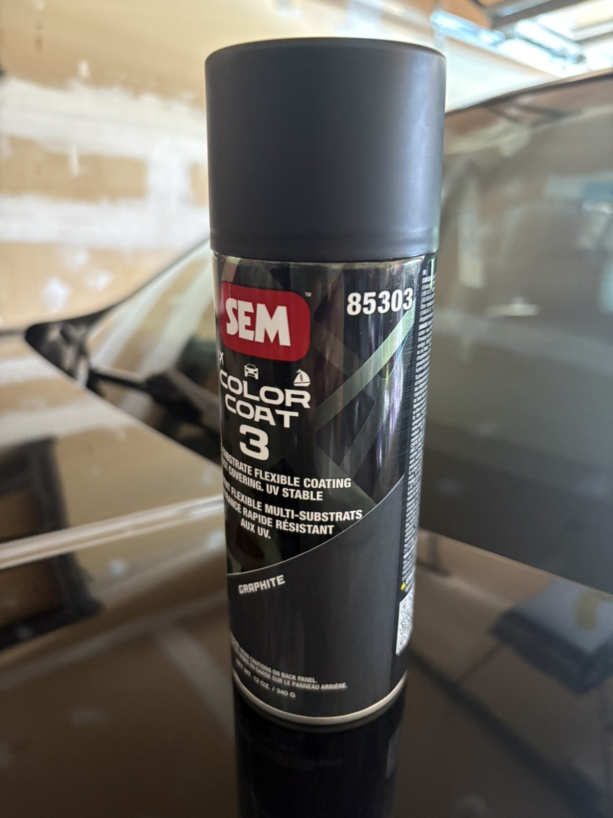 SEM 85303, Graphite, Color Coat Vinyl Paint, Aerosol (2 Pack)