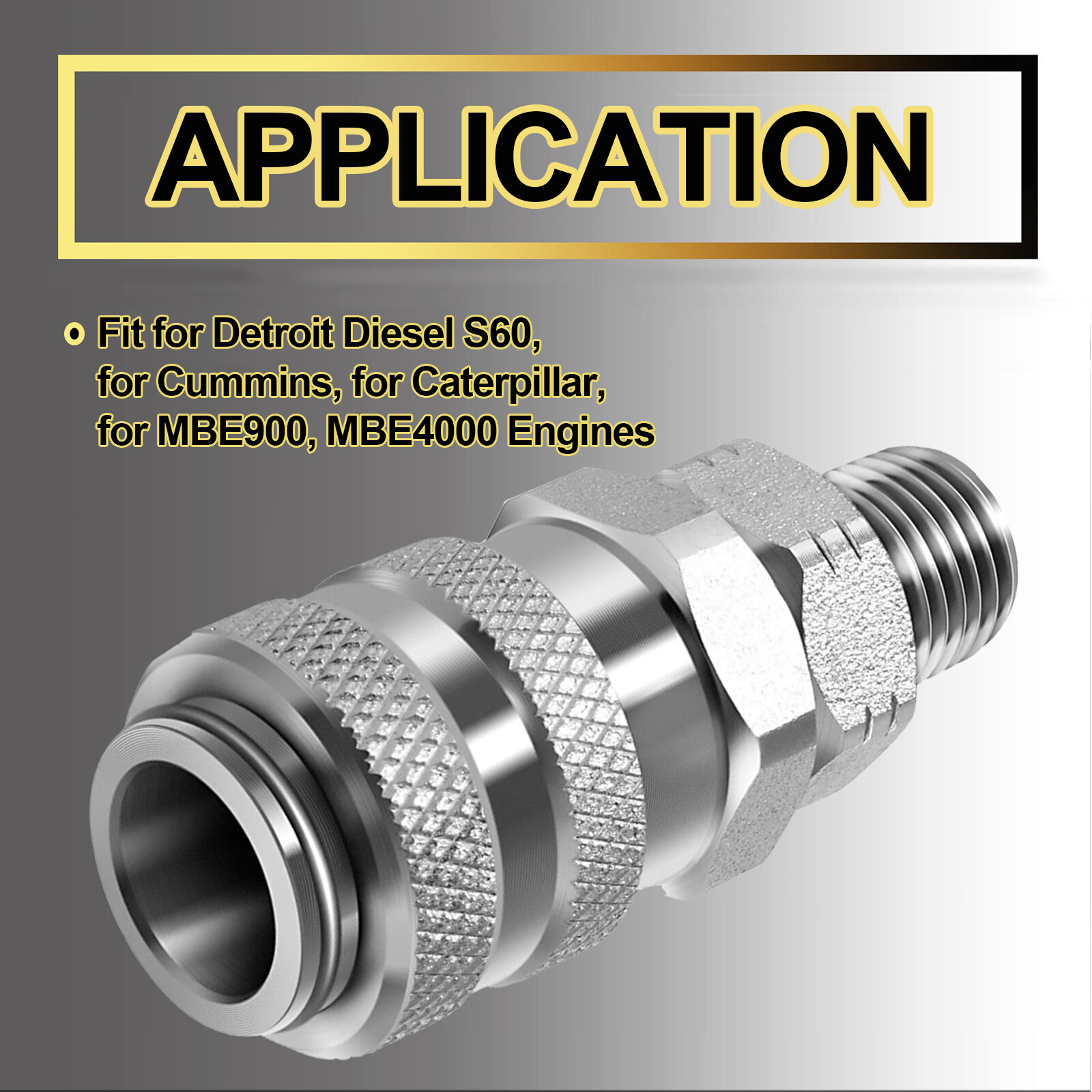 Fuel System Coupler Fitting For Connection to’Compu-Check’ Quick Connect Fitting