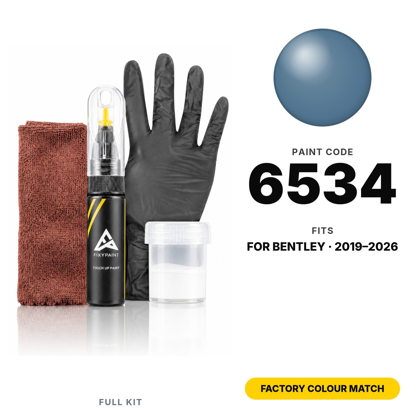 Touch Up Paint For Bentley 6534 Full Kit Factory Colour Match