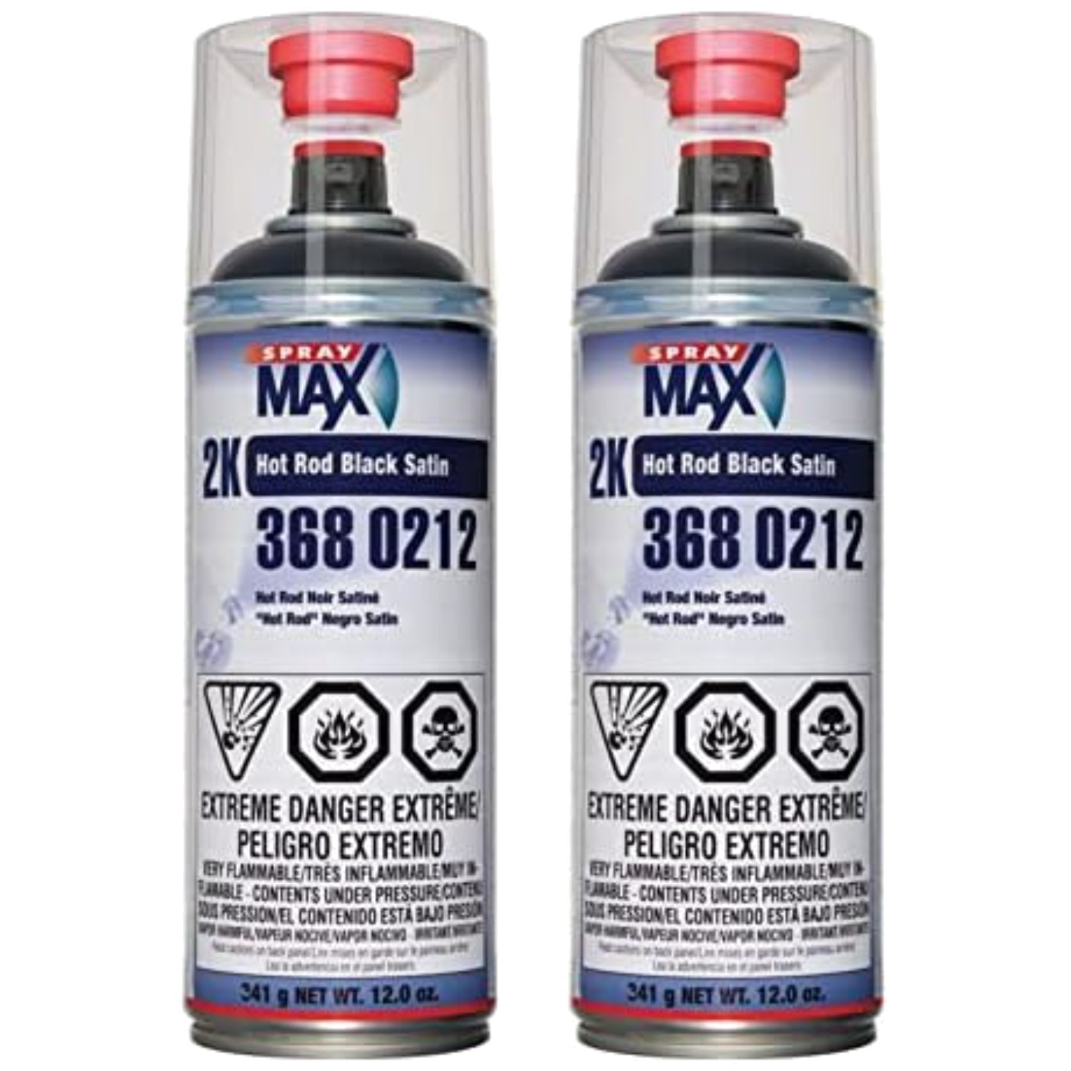 Durable Hot Rod Black Spray Paint – 2-Pack Weather Resistant