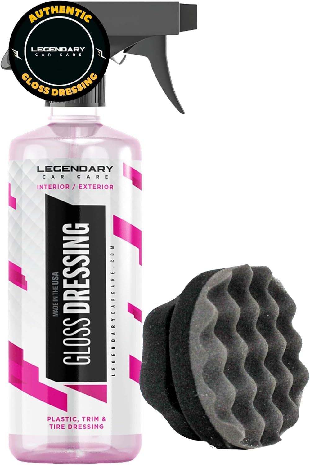 Legendary Gloss Dressing with Applicator 16oz – Tire Shine Spray & Plastic…