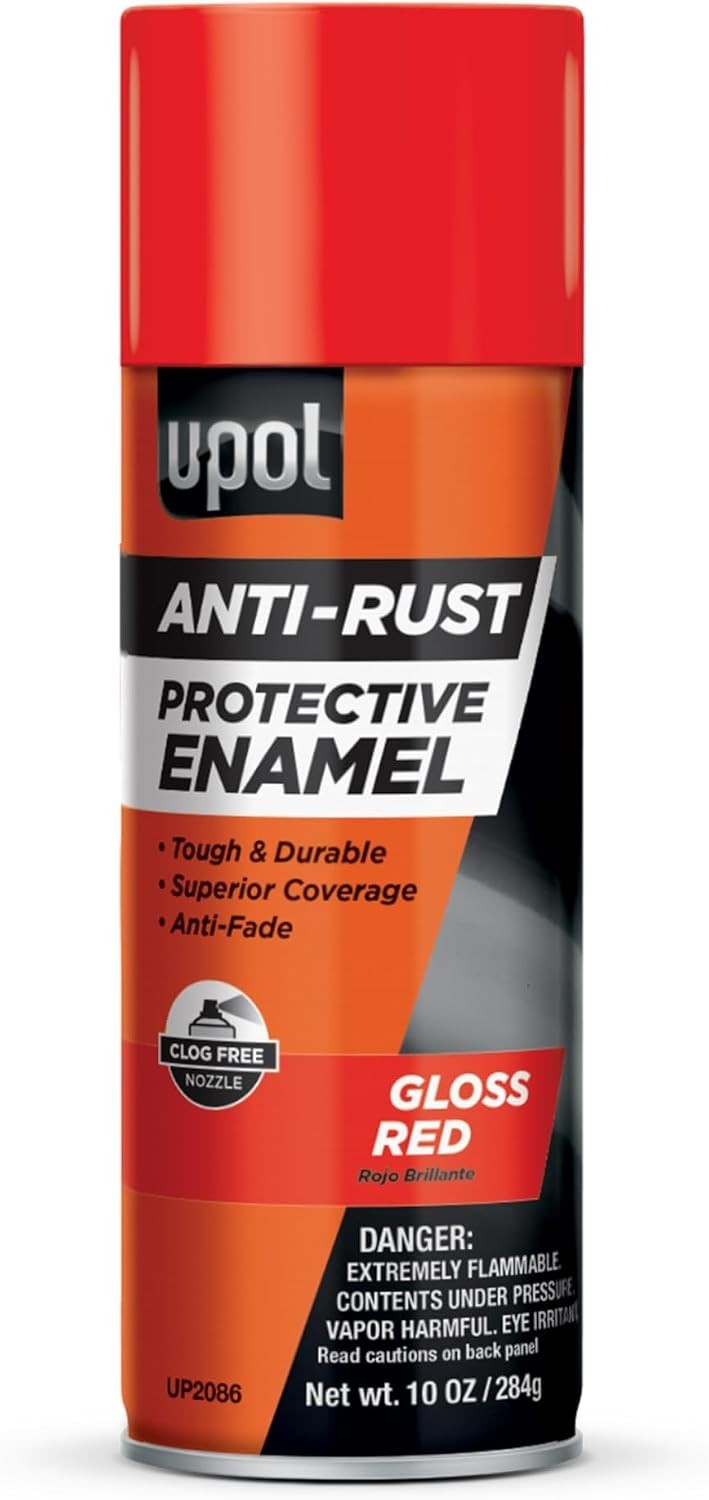 Anti Rust Protective Enamel Spray, Gloss Red, 10 oz | Long-Lasting & Durable,…